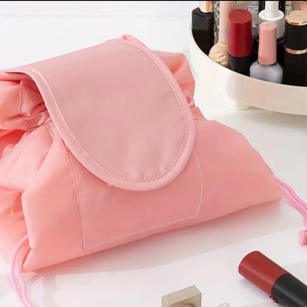 Large Capacity Drawstring Makeup Organizer, Lay F… - image 3